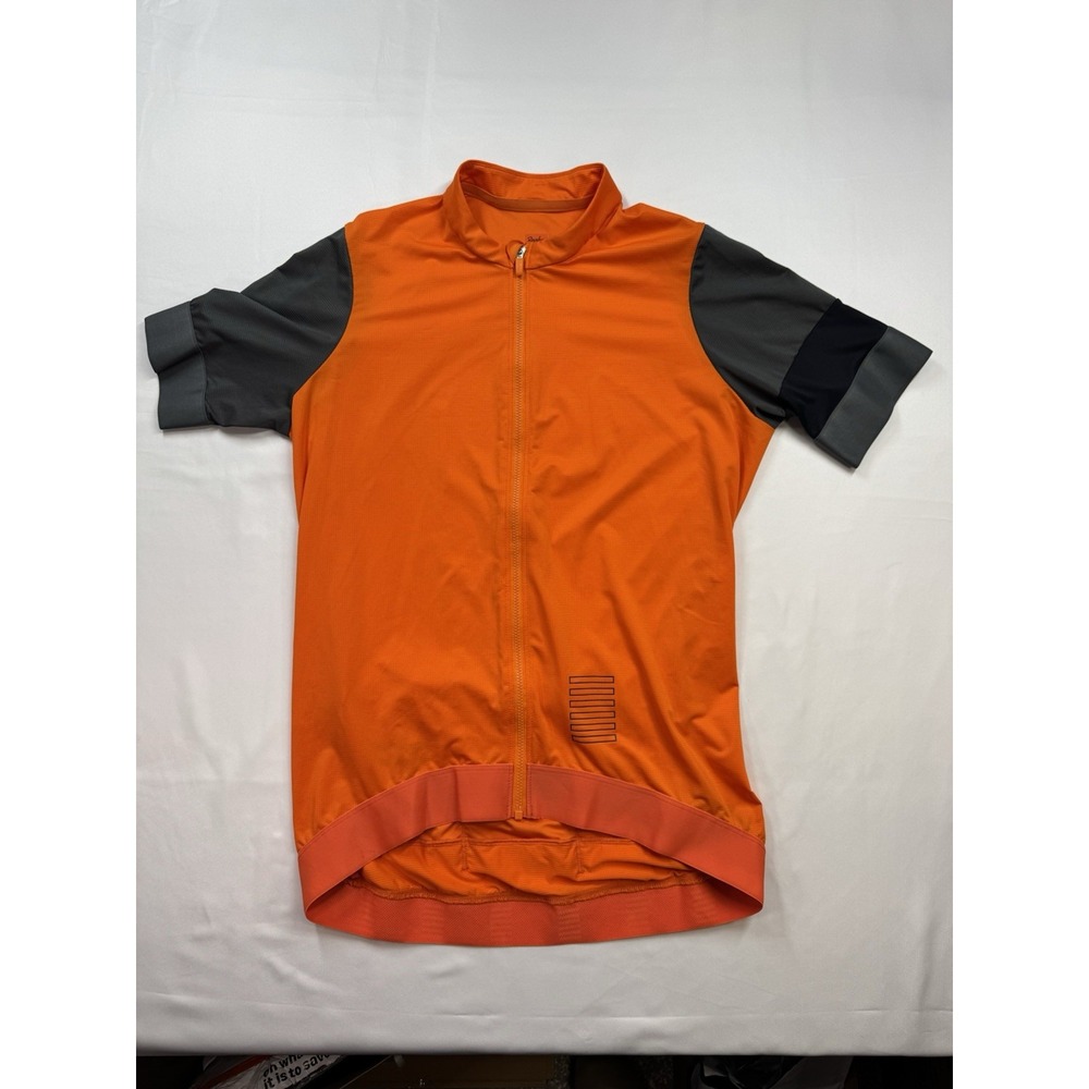 Rapha WOMEN'S PRO TEAM TRAINING JERSEY Size XL Orange Grey‎ Pockets Cycling Bike